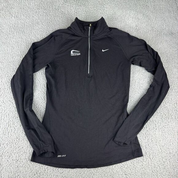 Nike Element tracktown dri fit womens long sleeve running shirt reflective Small - Picture 1 of 12